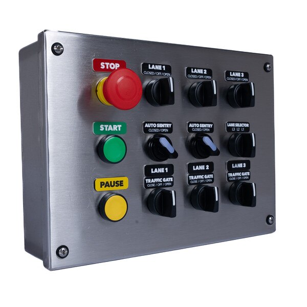 gate lane car wash control panel